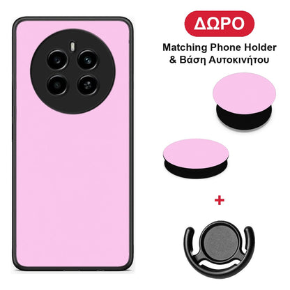 Cotton Candy Pink - Realme 12 4G / 12+ / 13 4G θήκη + Δώρο Phone Holder & Βάση Αυτοκινήτου