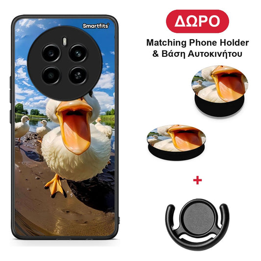 Duck Face - Realme 12 4G / 12+ / 13 4G θήκη + Δώρο Phone Holder & Βάση Αυτοκινήτου