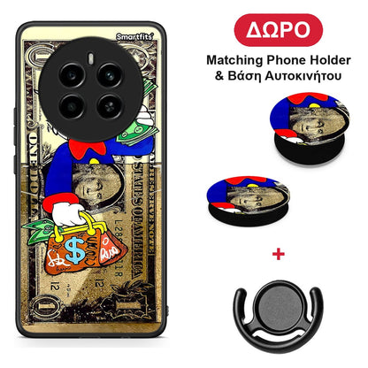 Duck Money - Realme 12 4G / 12+ / 13 4G θήκη + Δώρο Phone Holder & Βάση Αυτοκινήτου