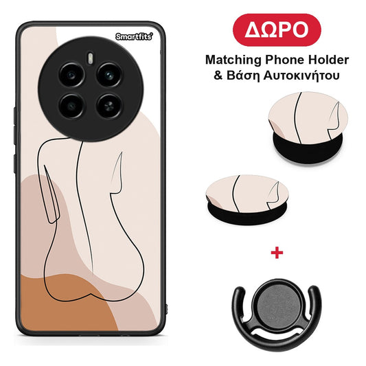 LineArt Woman - Realme 12 4G / 12+ / 13 4G θήκη + Δώρο Phone Holder & Βάση Αυτοκινήτου