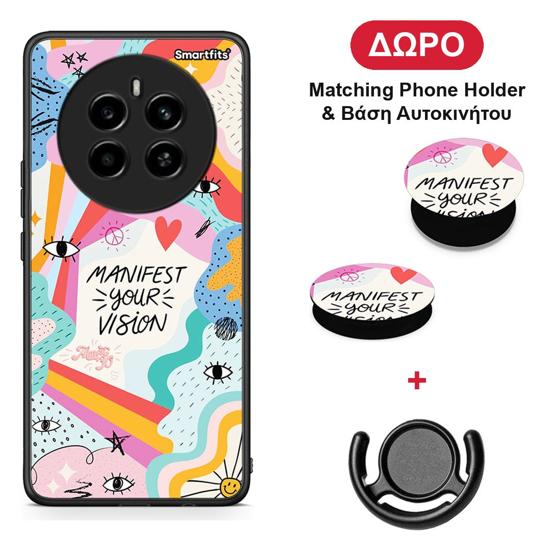 Manifest Your Vision - Realme 12 4G / 12+ / 13 4G θήκη + Δώρο Phone Holder & Βάση Αυτοκινήτου