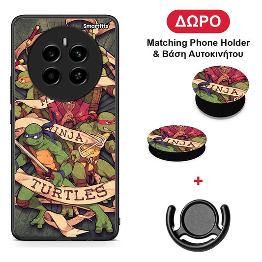 Ninja Turtles - Realme 12 4G / 12+ / 13 4G θήκη + Δώρο Phone Holder & Βάση Αυτοκινήτου