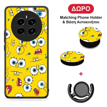 PopArt Sponge - Realme 12 4G / 12+ / 13 4G θήκη + Δώρο Phone Holder & Βάση Αυτοκινήτου