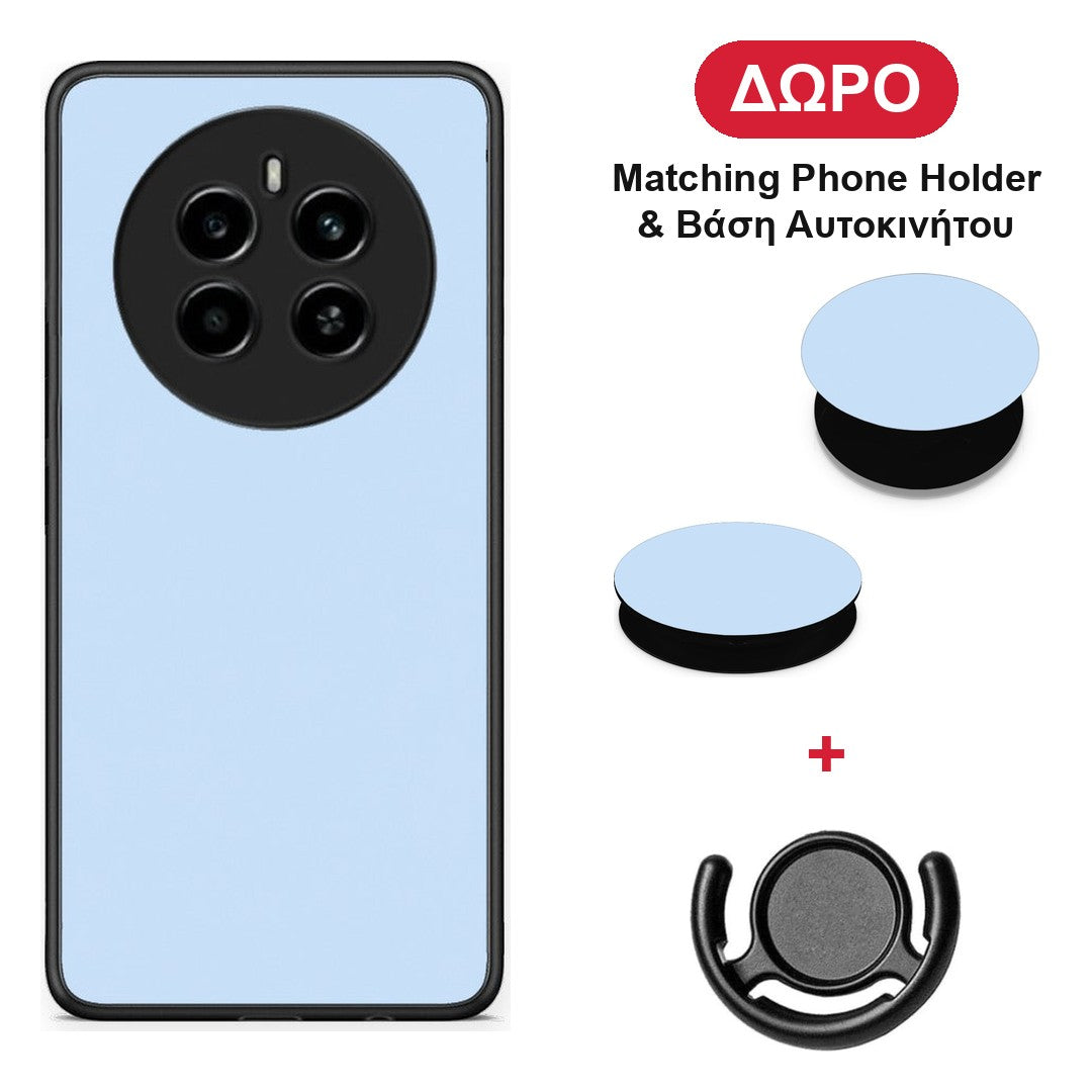 Powder Blue - Realme 12 4G / 12+ / 13 4G θήκη + Δώρο Phone Holder & Βάση Αυτοκινήτου