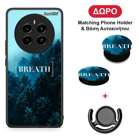 Quote Breath - Realme 12 4G / 12+ / 13 4G θήκη + Δώρο Phone Holder & Βάση Αυτοκινήτου