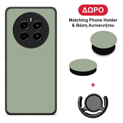 Sage Green - Realme 12 4G / 12+ / 13 4G θήκη + Δώρο Phone Holder & Βάση Αυτοκινήτου