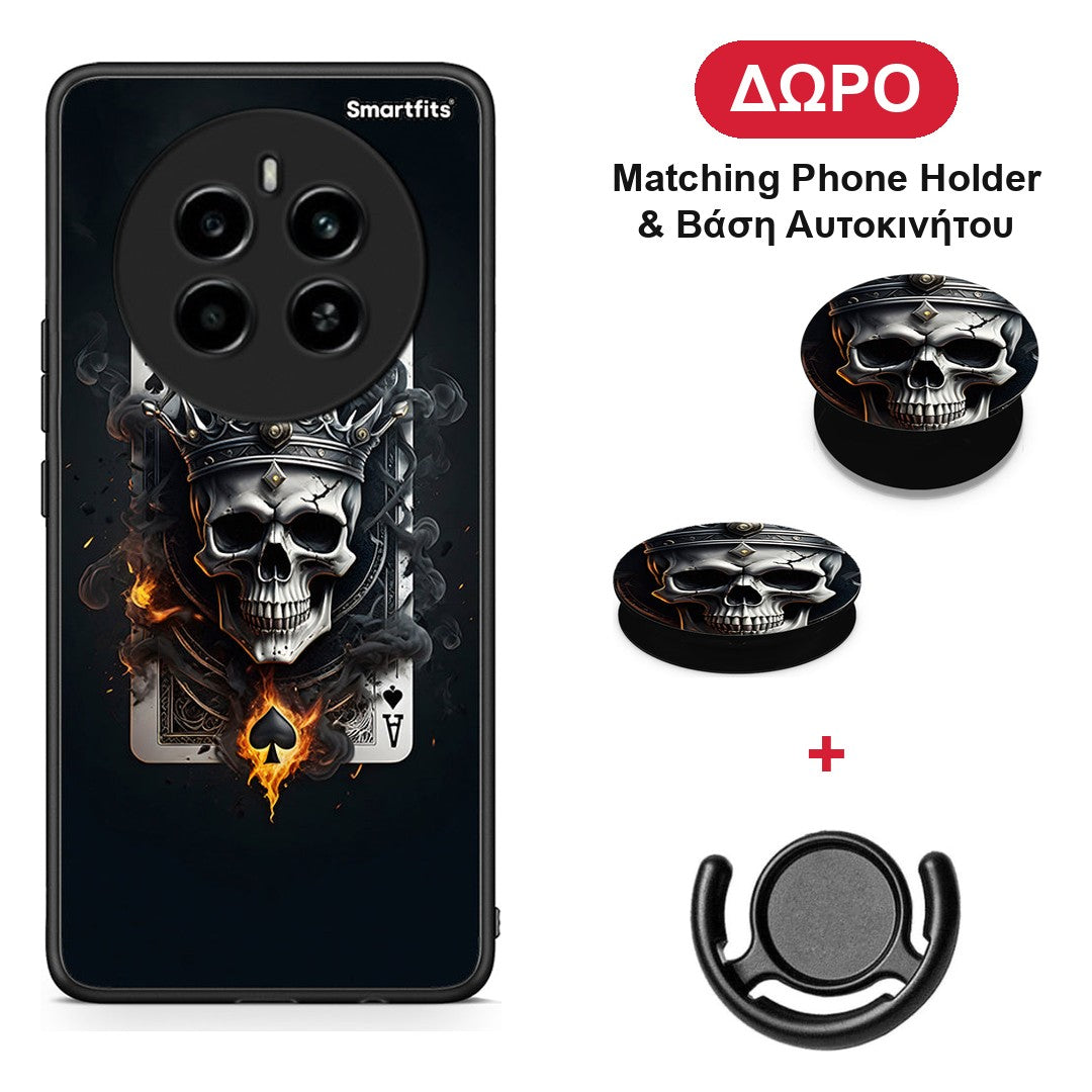 Skull King Ace - Realme 12 4G / 12+ / 13 4G θήκη + Δώρο Phone Holder & Βάση Αυτοκινήτου