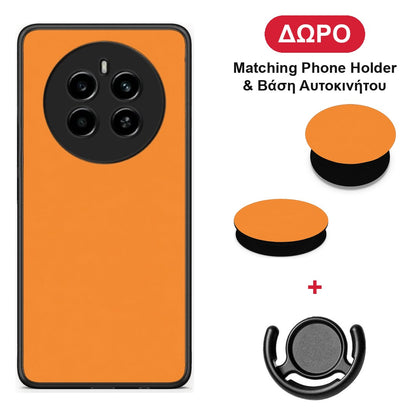 Tangerine Orange - Realme 12 4G / 12+ / 13 4G θήκη + Δώρο Phone Holder & Βάση Αυτοκινήτου