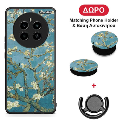 White Blossoms - Realme 12 4G / 12+ / 13 4G θήκη + Δώρο Phone Holder & Βάση Αυτοκινήτου