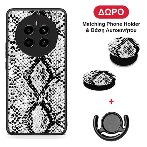 Animal White Snake - Realme 12 4G / 12+ / 13 4G θήκη + Δώρο Phone Holder & Βάση Αυτοκινήτου