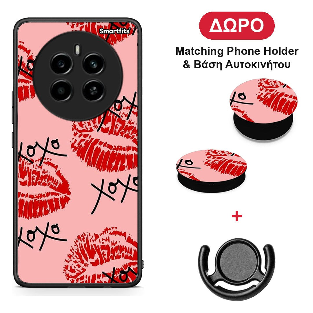 XOXO Lips - Realme 12 4G / 12+ / 13 4G θήκη + Δώρο Phone Holder & Βάση Αυτοκινήτου