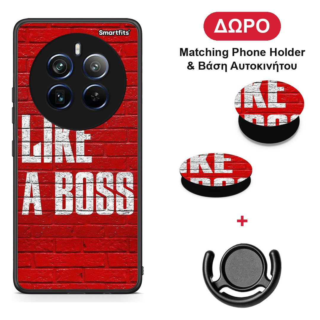 Like A Boss - Realme 12 Pro 5G / 12 Pro+ θήκη + Δώρο Phone Holder & Βάση Αυτοκινήτου
