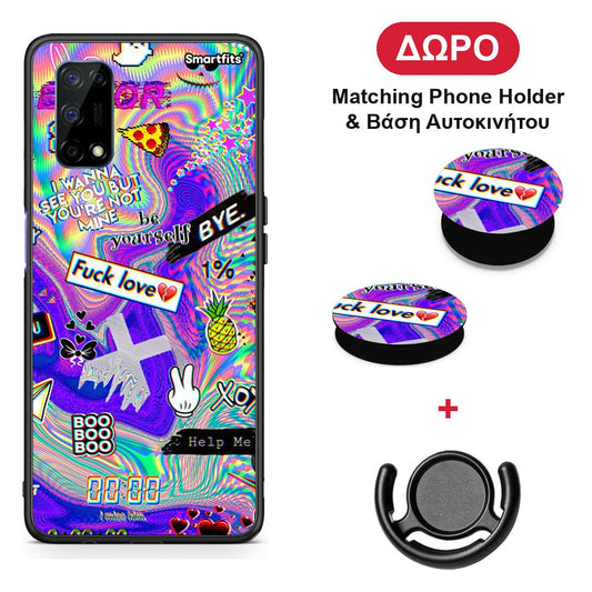 Game Over - Realme 7 5G θήκη + Δώρο Phone Holder & Βάση Αυτοκινήτου