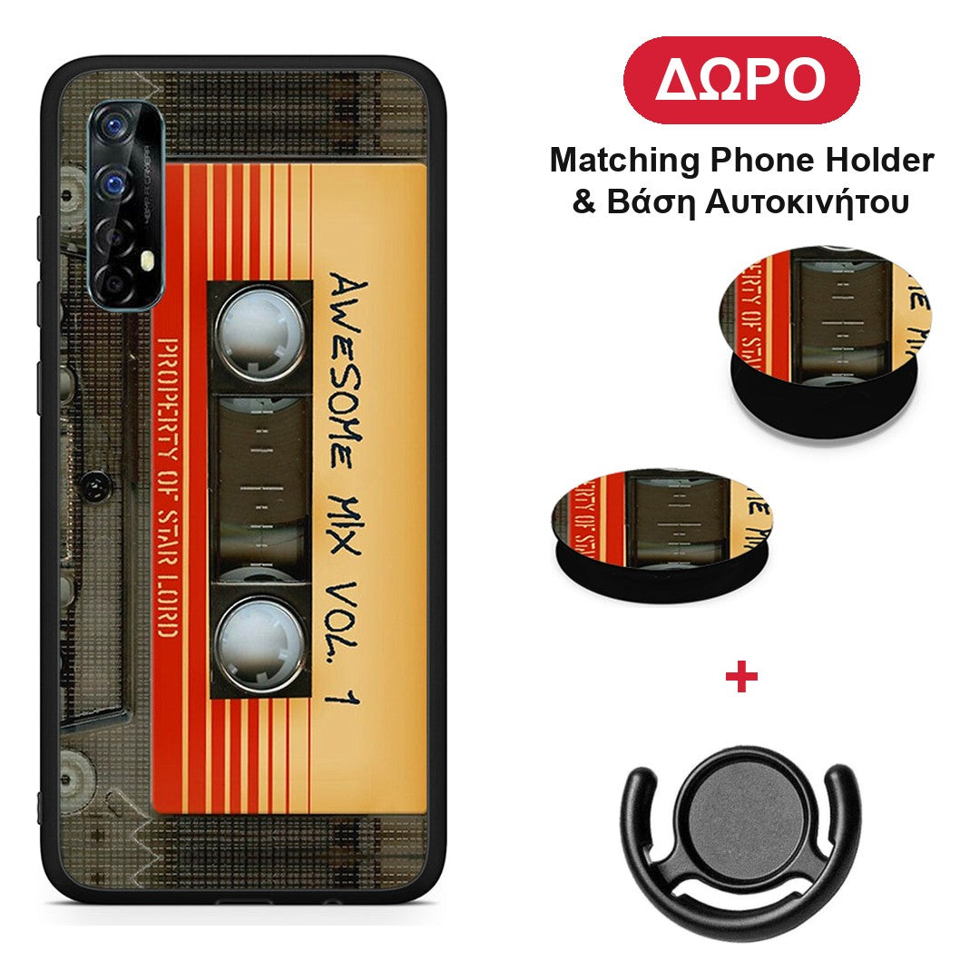 Awesome Mix - Realme 7 θήκη + Δώρο Phone Holder & Βάση Αυτοκινήτου