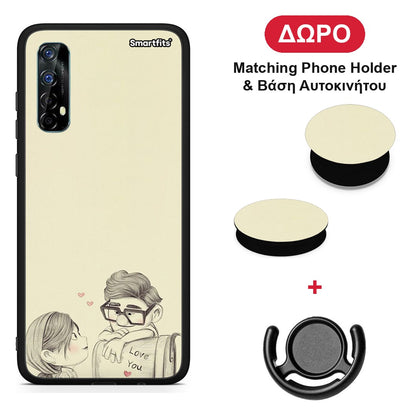 Carl And Ellie - Realme 7 θήκη + Δώρο Phone Holder & Βάση Αυτοκινήτου