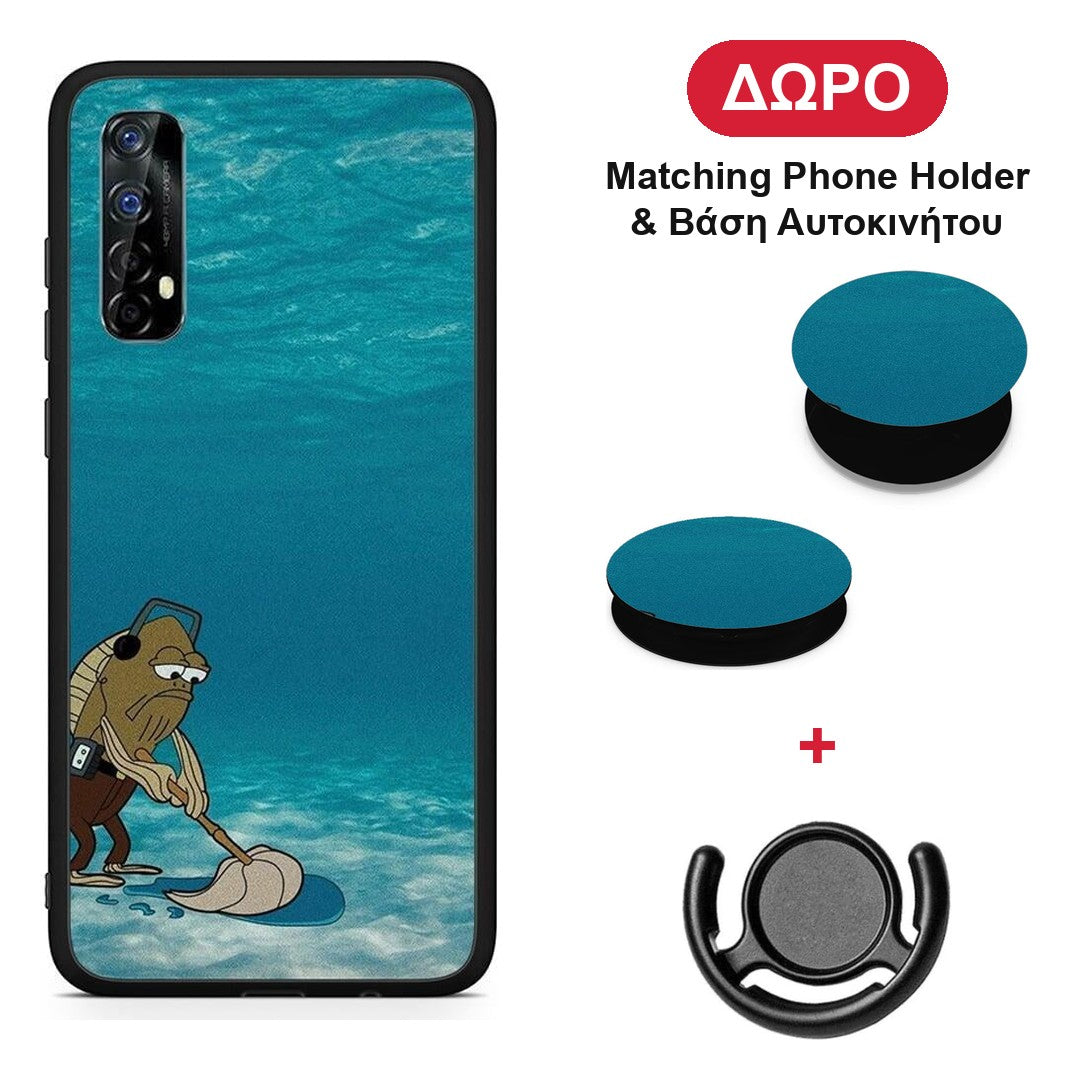 Clean The Ocean - Realme 7 θήκη + Δώρο Phone Holder & Βάση Αυτοκινήτου