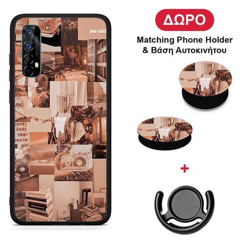Collage You Can - Realme 7 θήκη + Δώρο Phone Holder & Βάση Αυτοκινήτου