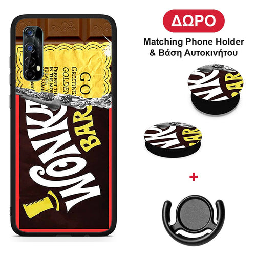Golden Ticket - Realme 7 θήκη + Δώρο Phone Holder & Βάση Αυτοκινήτου
