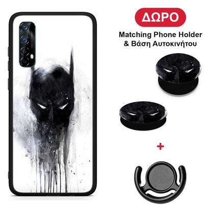 Hero Paint Bat - Realme 7 θήκη + Δώρο Phone Holder & Βάση Αυτοκινήτου
