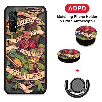 Ninja Turtles - Realme 7 θήκη + Δώρο Phone Holder & Βάση Αυτοκινήτου