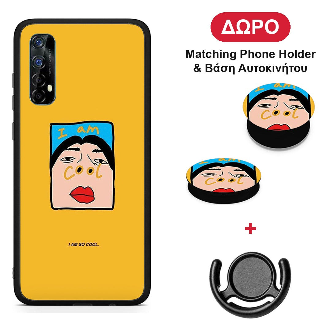 So Cool - Realme 7 θήκη + Δώρο Phone Holder & Βάση Αυτοκινήτου