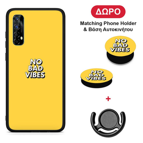 Text Vibes - Realme 7 θήκη + Δώρο Phone Holder & Βάση Αυτοκινήτου