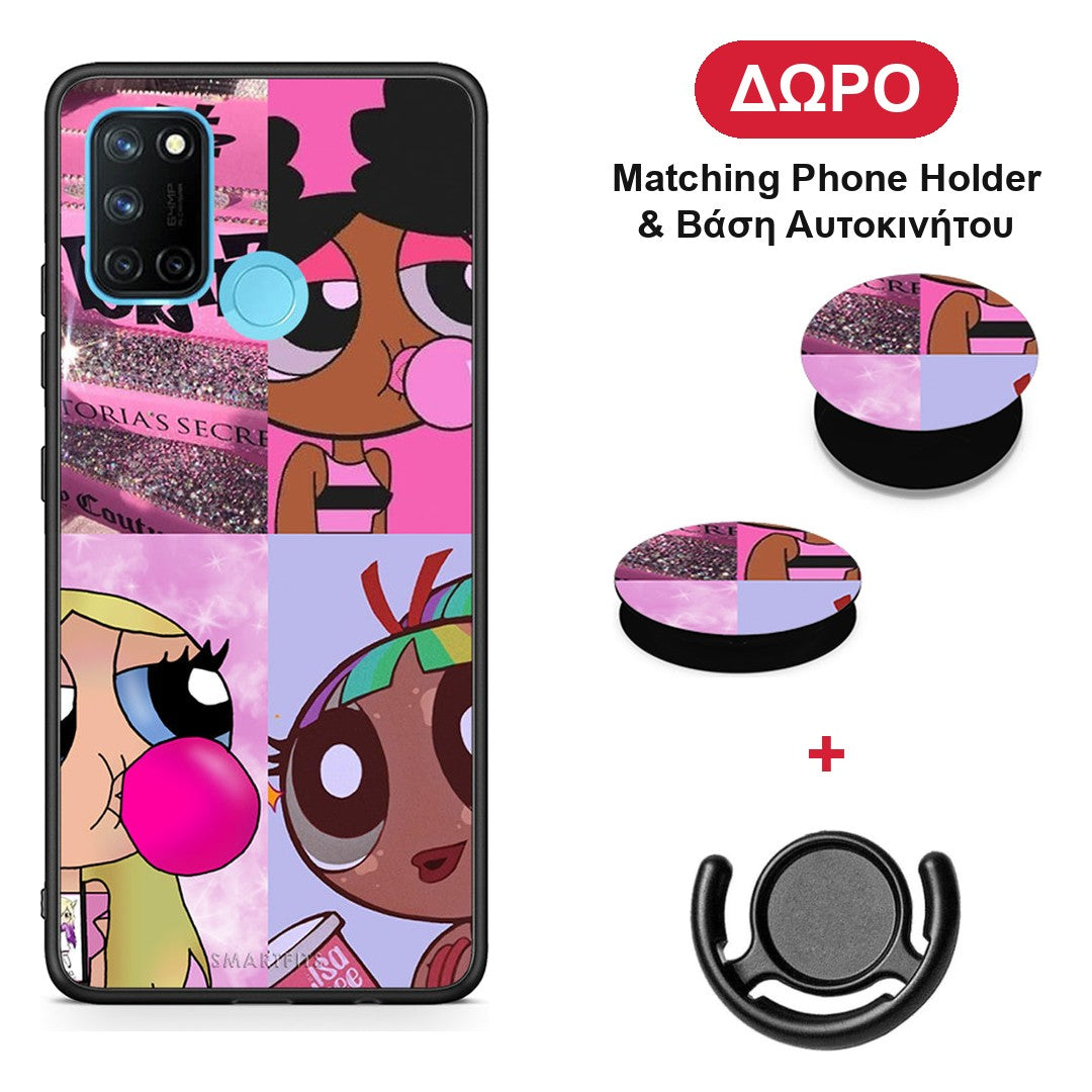 Bubble Girls - Realme 7i / C25 θήκη + Δώρο Phone Holder & Βάση Αυτοκινήτου