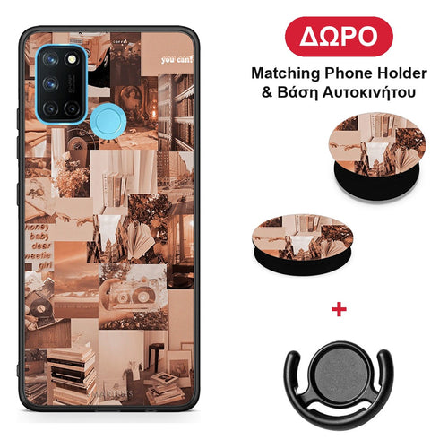 Collage You Can - Realme 7i / C25 θήκη + Δώρο Phone Holder & Βάση Αυτοκινήτου