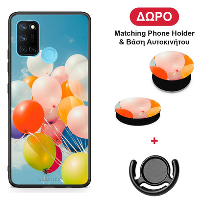 Colorful Balloons - Realme 7i / C25 θήκη + Δώρο Phone Holder & Βάση Αυτοκινήτου