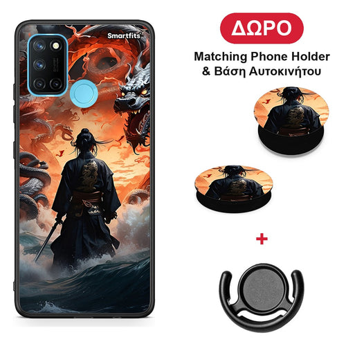 Dragons Fight - Realme 7i / C25 θήκη + Δώρο Phone Holder & Βάση Αυτοκινήτου