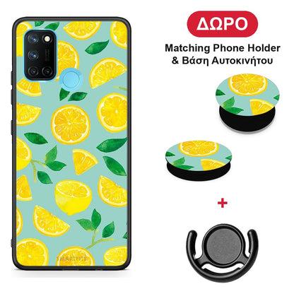 Lemons - Realme 7i / C25 θήκη + Δώρο Phone Holder & Βάση Αυτοκινήτου