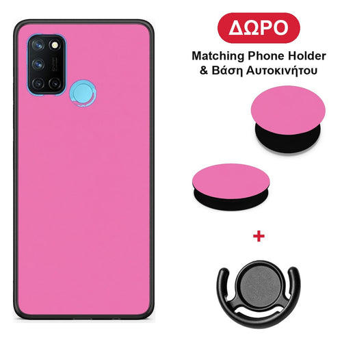 Rose Pink - Realme 7i / C25 θήκη + Δώρο Phone Holder & Βάση Αυτοκινήτου