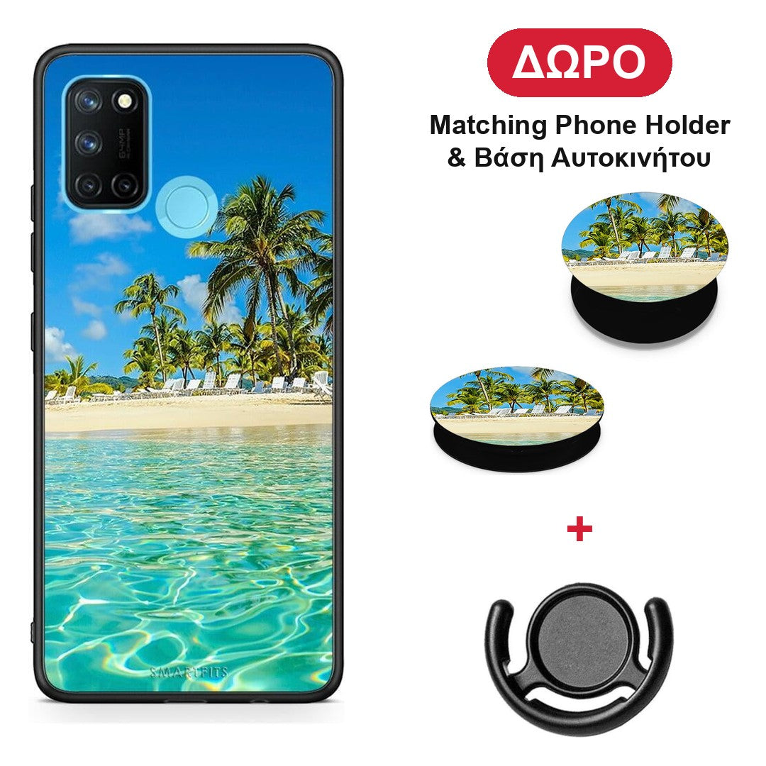 Tropical Vibes - Realme 7i / C25 θήκη + Δώρο Phone Holder & Βάση Αυτοκινήτου