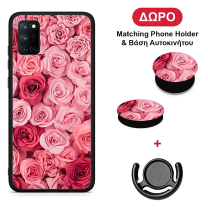 Valentine RoseGarden - Realme 7i / C25 θήκη + Δώρο Phone Holder & Βάση Αυτοκινήτου