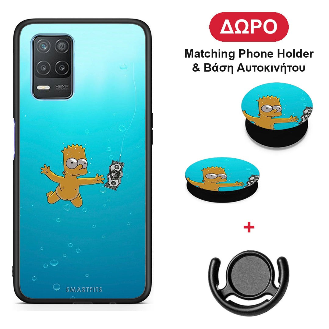 Chasing Money - Realme 8 5G θήκη + Δώρο Phone Holder & Βάση Αυτοκινήτου