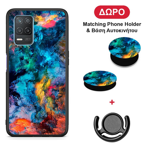 Paint Crayola - Realme 8 5G θήκη + Δώρο Phone Holder & Βάση Αυτοκινήτου