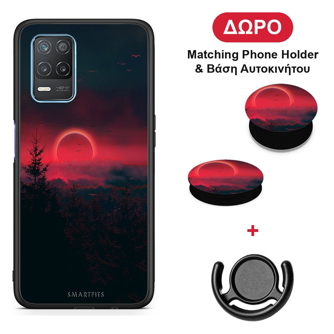 Tropic Sunset - Realme 8 5G θήκη + Δώρο Phone Holder & Βάση Αυτοκινήτου