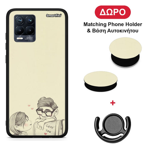 Carl And Ellie - Realme 8 / 8 Pro θήκη + Δώρο Phone Holder & Βάση Αυτοκινήτου
