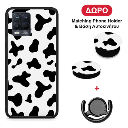 Cow Print - Realme 8 / 8 Pro θήκη + Δώρο Phone Holder & Βάση Αυτοκινήτου