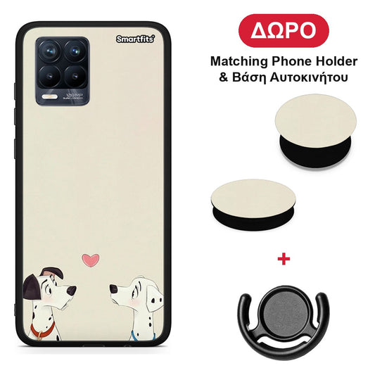 Dalmatians Love - Realme 8 / 8 Pro θήκη + Δώρο Phone Holder & Βάση Αυτοκινήτου