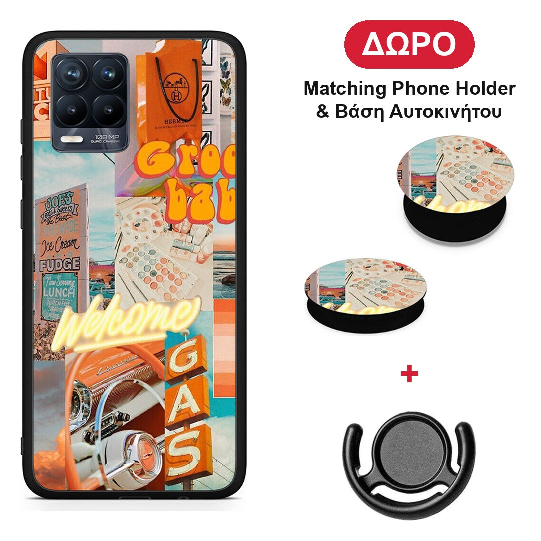 Groovy Babe - Realme 8 / 8 Pro θήκη + Δώρο Phone Holder & Βάση Αυτοκινήτου