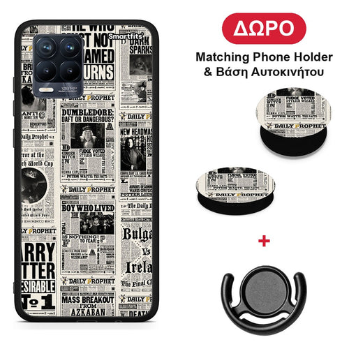 Harry Paper - Realme 8 / 8 Pro θήκη + Δώρο Phone Holder & Βάση Αυτοκινήτου