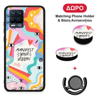Manifest Your Vision - Realme 8 / 8 Pro θήκη + Δώρο Phone Holder & Βάση Αυτοκινήτου