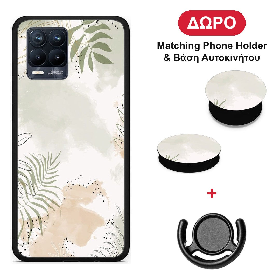 Nude Plants - Realme 8 / 8 Pro θήκη + Δώρο Phone Holder & Βάση Αυτοκινήτου