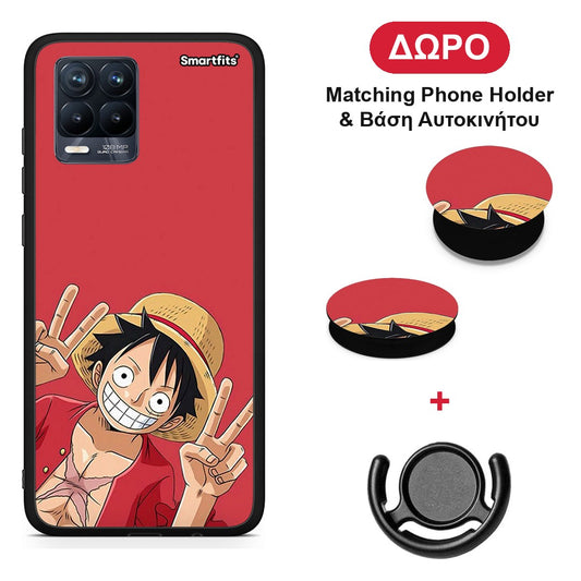 Pirate Luffy - Realme 8 / 8 Pro θήκη + Δώρο Phone Holder & Βάση Αυτοκινήτου
