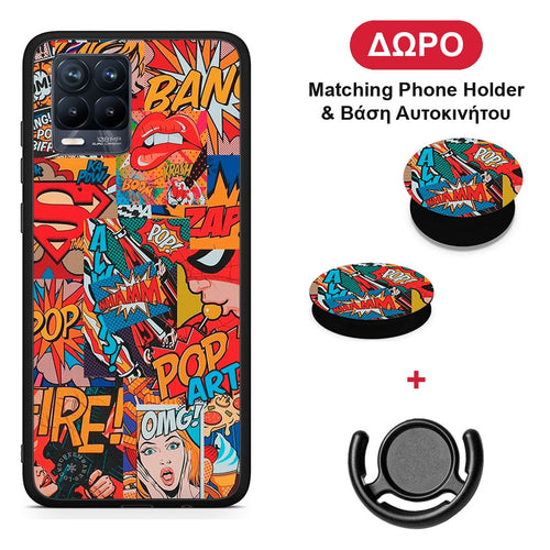 PopArt OMG - Realme 8 / 8 Pro θήκη + Δώρο Phone Holder & Βάση Αυτοκινήτου