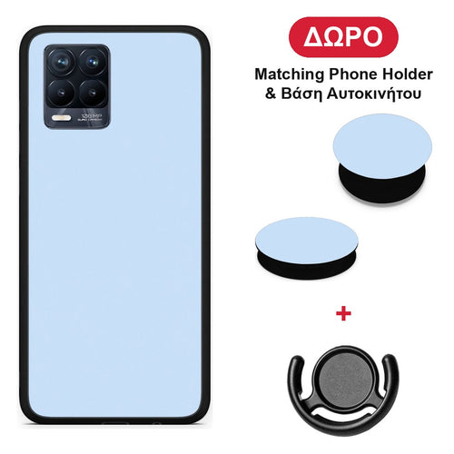Powder Blue - Realme 8 / 8 Pro θήκη + Δώρο Phone Holder & Βάση Αυτοκινήτου