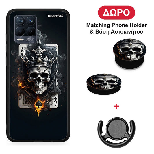 Skull King Ace - Realme 8 / 8 Pro θήκη + Δώρο Phone Holder & Βάση Αυτοκινήτου
