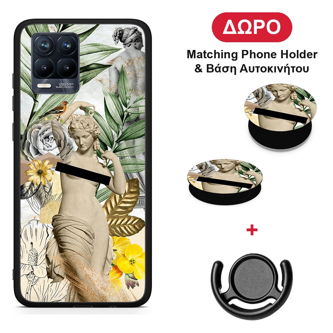 Woman Statue - Realme 8 / 8 Pro θήκη + Δώρο Phone Holder & Βάση Αυτοκινήτου