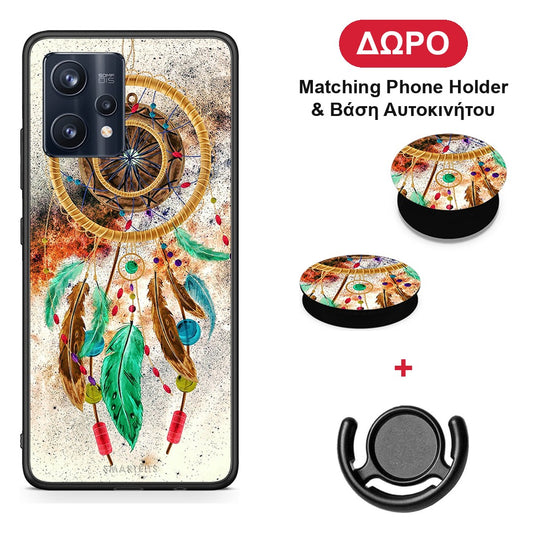 Boho DreamCatcher - Realme 9 / 9 Pro+ 5G θήκη + Δώρο Phone Holder & Βάση Αυτοκινήτου